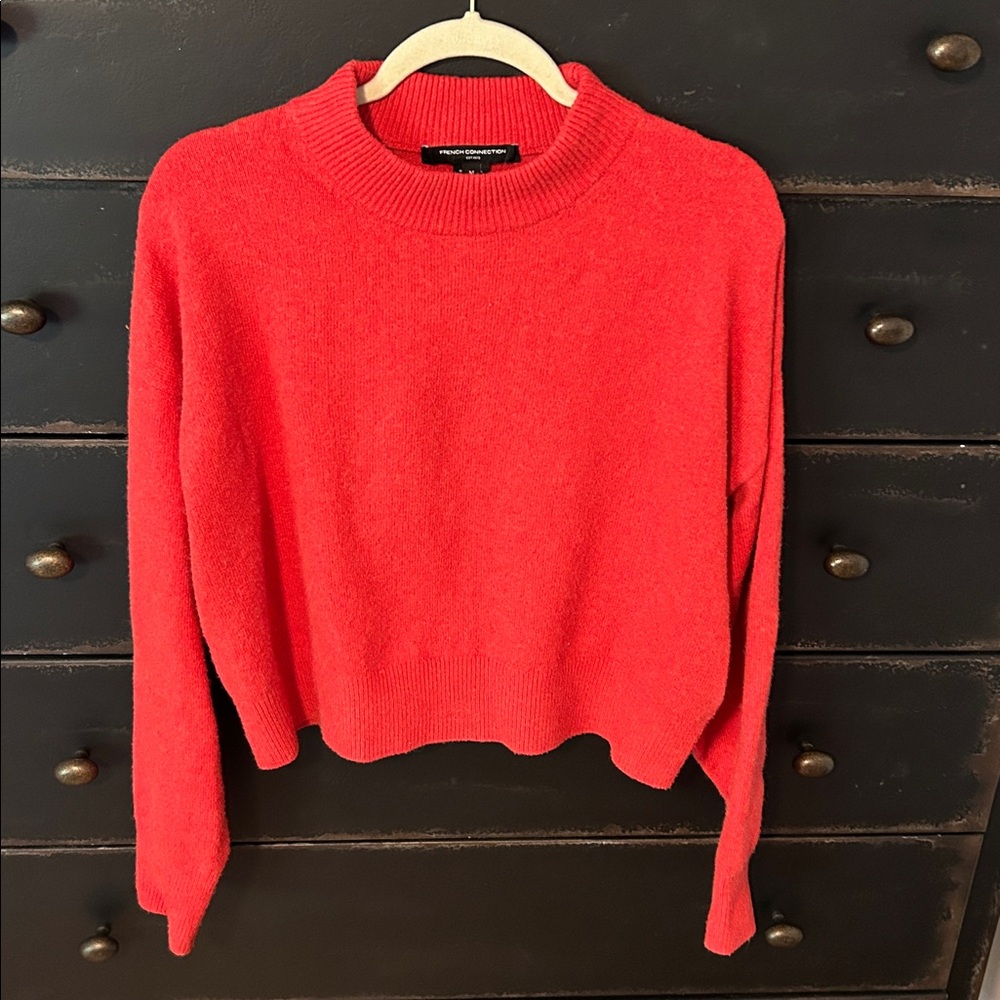 French Connection Red Crewneck Sweater